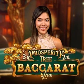 Live Casino logo of Prosperity Tree Baccarat from Evolution at SpinDog Casino