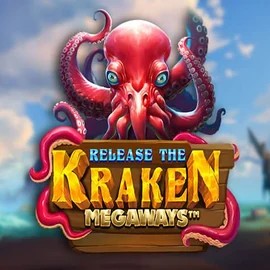 Release the Kraken Megaways logo by Pragmatic Play SpinDog Casino