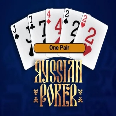 Russian Poker logo by OneTouch Games at SpinDog Casino