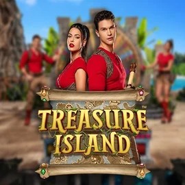 Treasure Island slot logo by Pragmatic Play at SpinDog Casino
